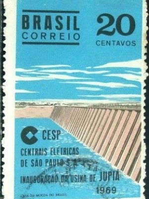 Selo Postal Comemorativo do Brasil de 1969 - C 646 U