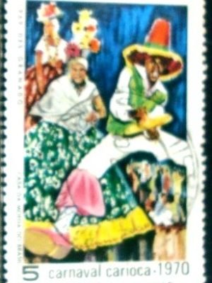 Selo postal do Brasil de 1969 Carnaval Carioca 5