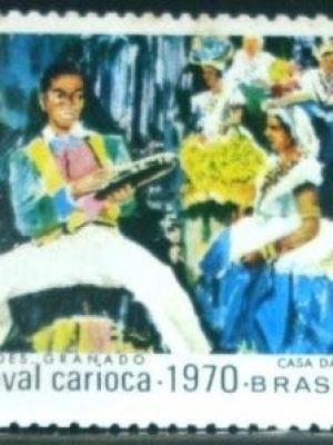 Selo postal do Brasil de 1969 Carnaval Carioca 10