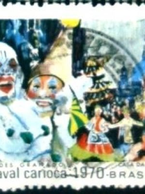 Selo postal do Brasil de 1969 Carnaval Carioca 20 - C 664 U