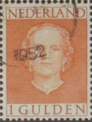 Selo postal da Holanda de 1949 Queen Juliana 1