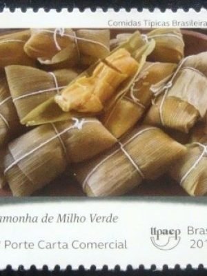 Selo postal do Brasil de 2019 Pamonha