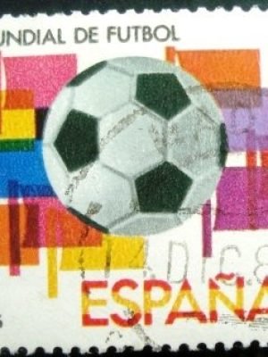 Selo postal da Espanha de 1980 Football World Cup 82
