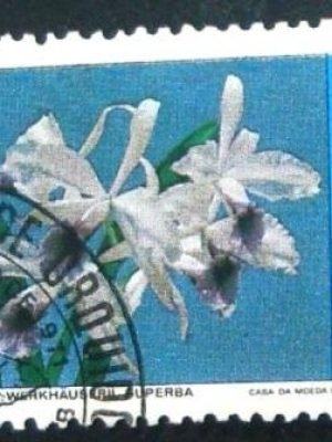 Selo postal do Brasil de 1971 Laelia