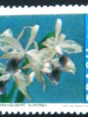 Selo postal do Brasil de 1971 Laelia N