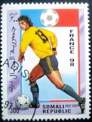 Selo postal da Somália de 1997 France 98