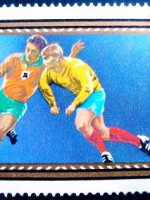 Selo postal da Hungria de 1972 UEFA Chamionship 60