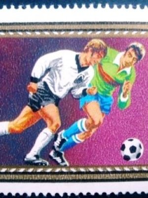 Selo postal da Hungria de 1972 UEFA Chamionship 80