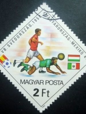 Selo postal da Hungria de 1982 Football World Cup Spain 1982