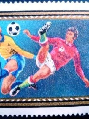 Selo postal da Hungria de 1972 UEFA Football Europan Chamionship 40