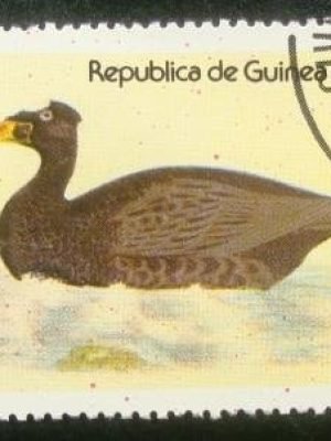 Selo postal da Guiné Equatorial de 1978 Common Scoter
