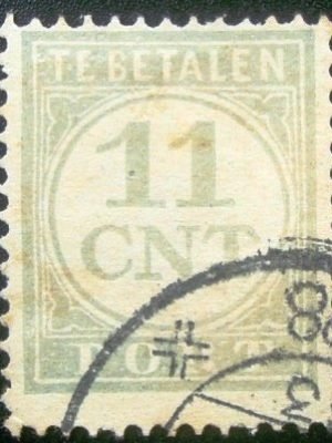 Selo postal da Holanda de 1921 Portzegel 11