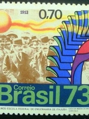 Selo postal do Brasil de 1973 Escola Federal de Itajubá - C 790 N