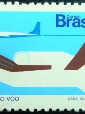 Selo postal do Brasil de 1973 Proteção ao Vôo