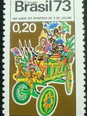 Selo postal do Brasil de 1973 Episódio de 2 de Julho