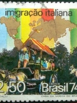 Selo postal Comemorativo do Brasil de 1974 - C 843 U