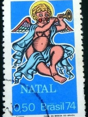 Selo postal Comemorativo do Brasil de 1974 - C 868 U