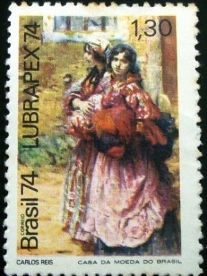 Selo postal Comemorativo do Brasil de 1974 - C 869 N