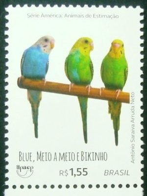 Selo postal do Brasil de 2018 Blue