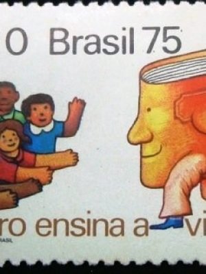 Selo postal Comemorativo do Brasil de 1975 - C 909 N