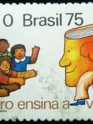 Selo postal Comemorativo do Brasil de 1975 - C 909 U