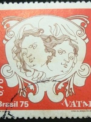 Selo postal Comemorativo do Brasil de 1975 - C 911 U