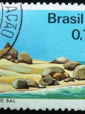 Selo postal Comemorativo do Brasil de 1975 - C 917 M1D