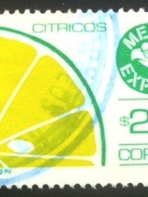 Selo postal do México de 1989 Citrus fruit