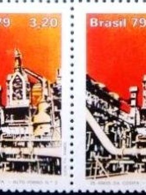 Par de selos do Brasil de 1979 COSIPA