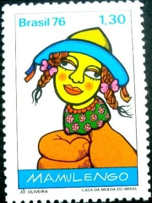 Selo Postal Comemorativo do Brasil de 1976 - C 949 M