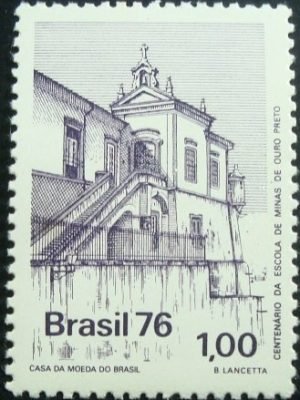 Selo Postal Comemorativo do Brasil de 1976 - C 956 M