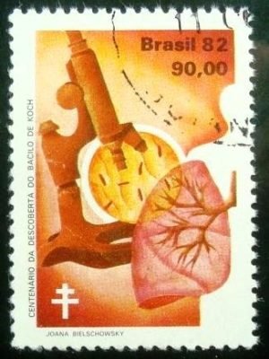 Selo postal comemoratido do Brasil de 1982 - C 1248 U