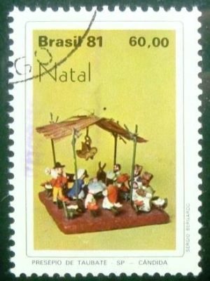 Selo postal do Brasil de 1981 Taubaté