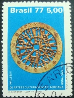 Selo Postal Comemorativo do Brasil de 1977 - C 972 U