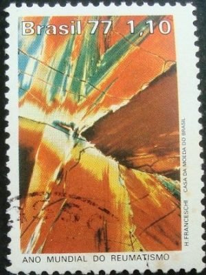 Selo Postal Comemorativo do Brasil de 1977 - C 977 U