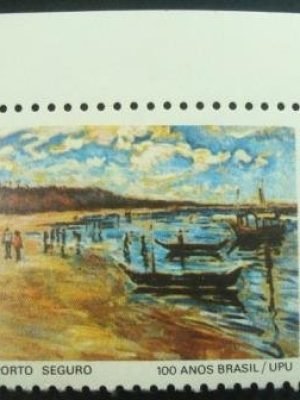 Selo postal do Brasil de 1977 Porto Seguro 5