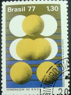 Selo postal do Brasil de 1977 Sistema Celular