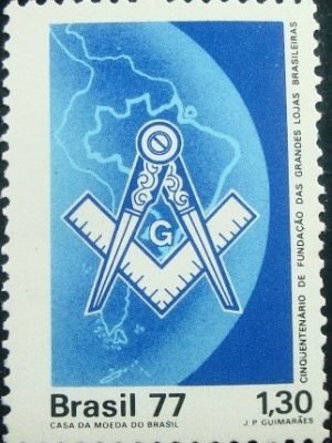 Selo postal do Brasil de 1977 Grandes Lojas