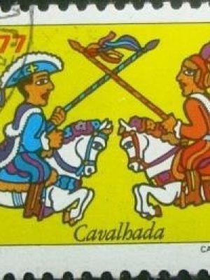 Selo Postal Comemorativo do Brasil de 1977 - C 1000 M1D