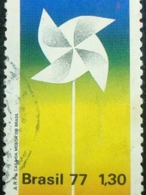 Selo Postal Comemorativo do Brasil de 1977 - C 1005 U