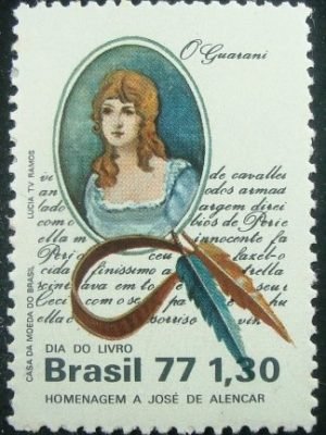 Selo Postal Comemorativo do Brasil de 1977 - C 1011 M
