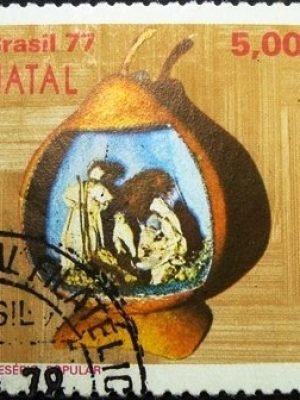 Selo postal do Brasil de 1977 Natividade 5