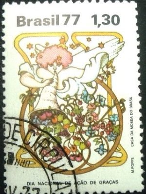 Selo Postal Comemorativo do Brasil de 1977 - C 1019 N1D