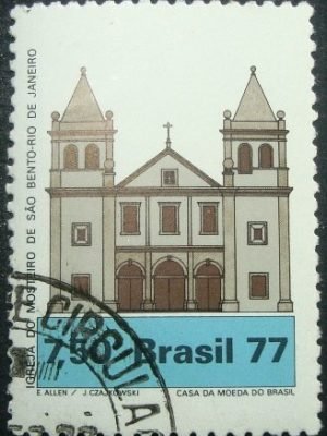 Selo Postal Comemorativo do Brasil de 1977 - C 1025 M1D
