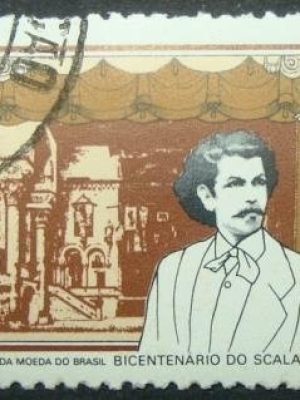 Selo postal do Brasil de 1978 A Fosca de Carlos Gomes - C 1029 M1D