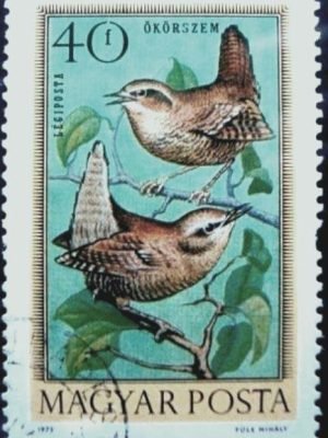 Selo postal Hungria 1973 Eurasian Wren