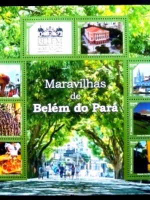 Bloco postal do Brasil de 2016 Maravilhas de Belém do Pará