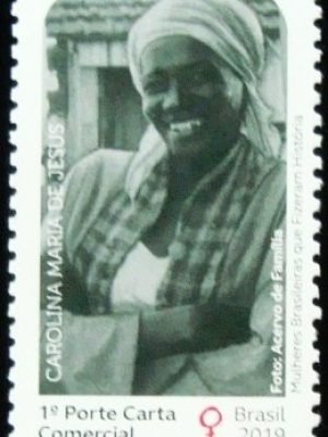 Selo postal do Brasil de 2019 Carolina Maria de Jesus N
