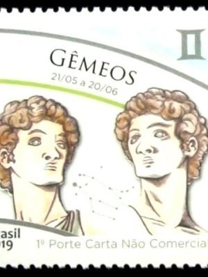 Selo postal do Brasil de 2019 Gêmeos
