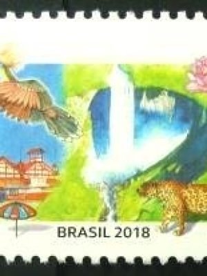 Selo postal do Brasil de 2018 Guiana